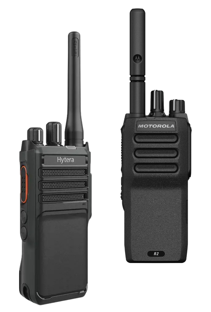 Rádio comunicador Hytera e Motorola
